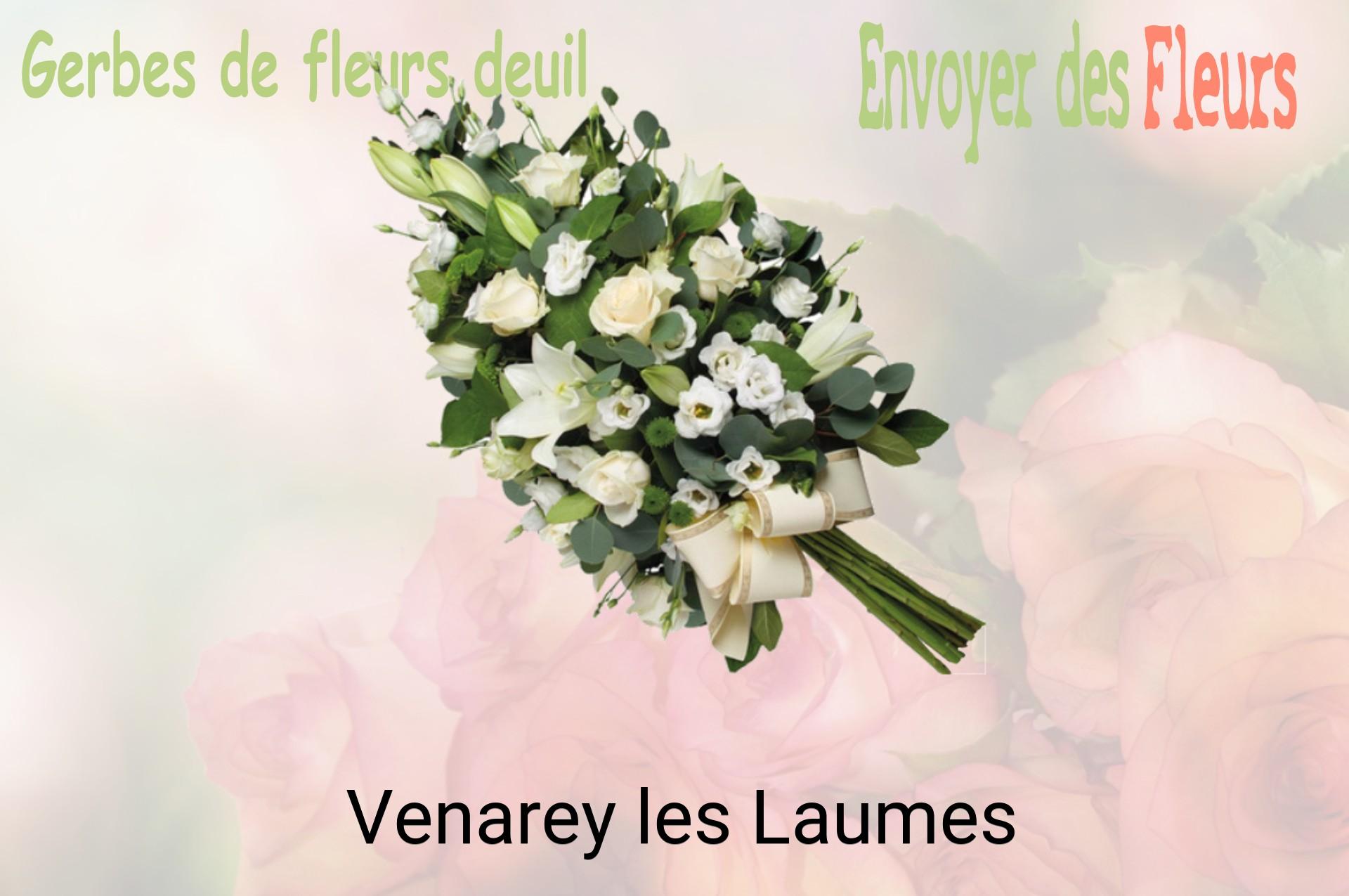 Gerbe de fleurs de deuil livrée à Venarey-les-Laumes